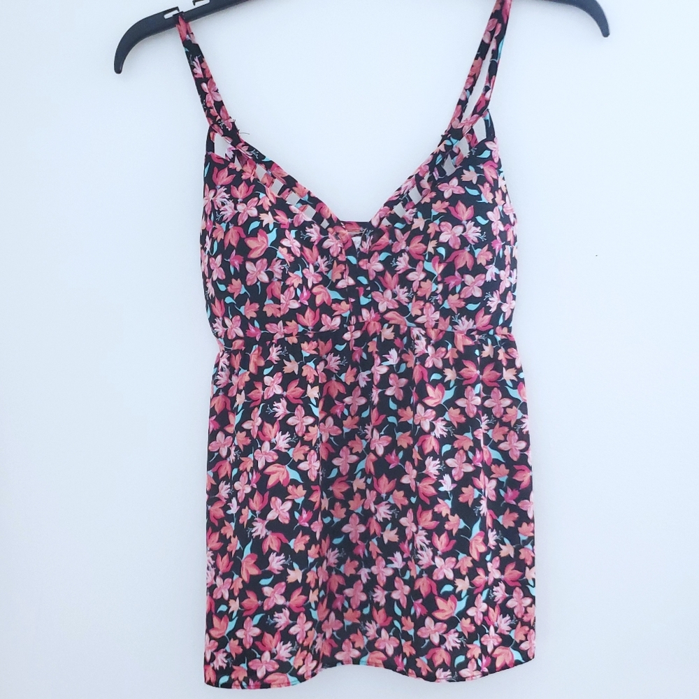 Candies Chiffon Spaghetti Strap Tank Top▪︎M
